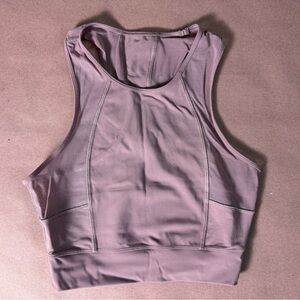 Lululemon Laser Speed Train Tank Figue pink size 4 mesh crop top